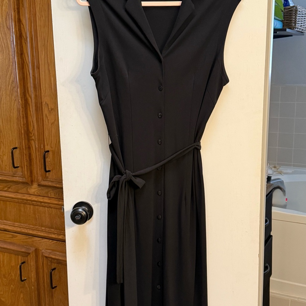 Elegant Black Sleeveless Dress